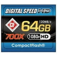 thumbnail image 1 of Digital Speed 64GB 700x CF Memory Card, 120MB/s, Class 10, 5.35 inches Length for DSLR Cameras, 1 of 2