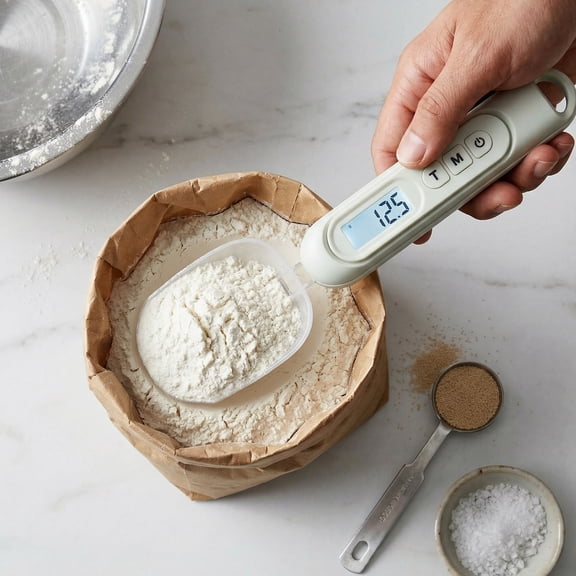Digital Spoon Scale Electronic Measuring Spoon Food Coffee Weigh Scale 500g/0.1g High Precision for Home Kitchen with LCD Display 7 Units Conversion