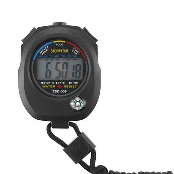 Digital Sport Stopwatch Timer with Date Time Alarm and Compass
