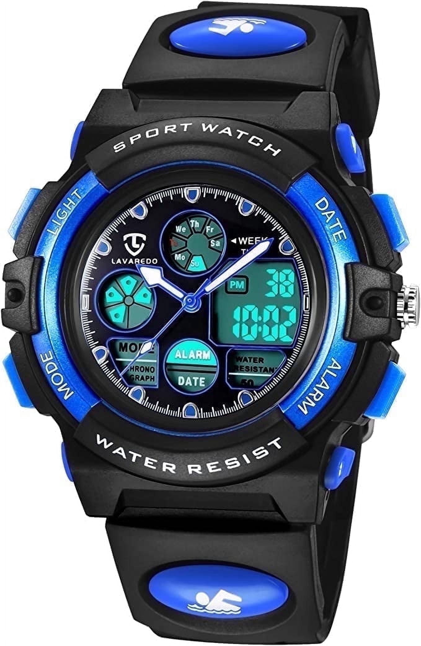 Kids Waterproof Digital Sport Watch, Outdoor Analog, Alarm, Stopwatch ...