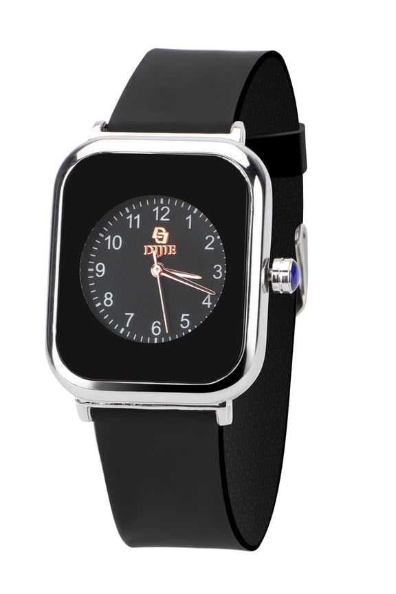 Digital Sport Watch for Adult, EEEkit 30M Waterproof Black Wristwatch with Silicone Band, Great Xmas Gifts