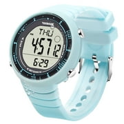 Digital Sports Watch for Boys and Girls Swim or Dive 100m Underwater, with Multiple Functions of Alarm Clock, Stopwatch, Countdown, Dual Time, 12 and 24 Hour Format Switchable, Silicone Band