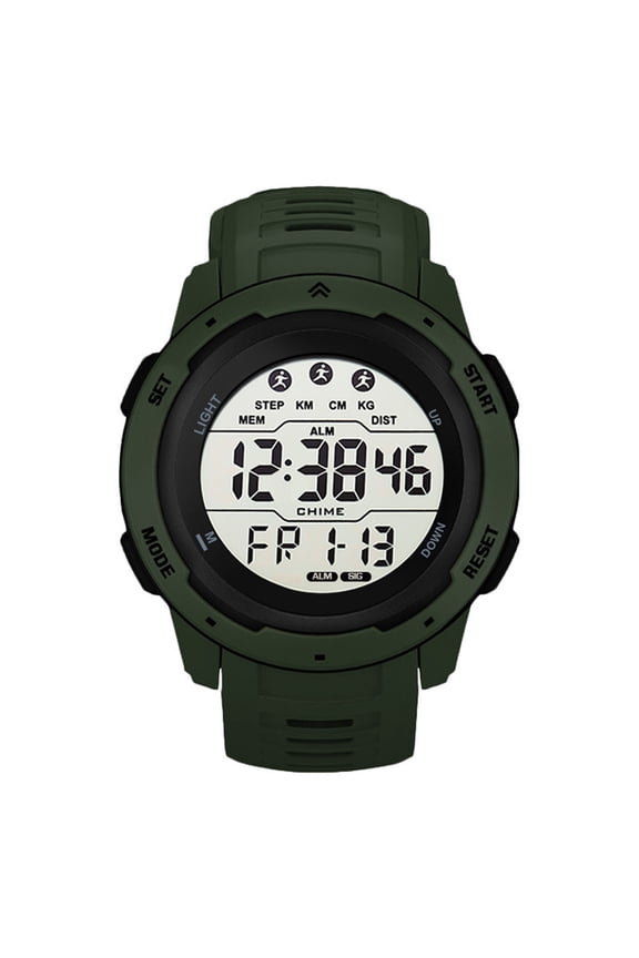 Digital Sports Watch, Date Display Mens Sport Running Watch Multifunctional For Men For Outdoor Yellow,Black,Gray,Green,Red