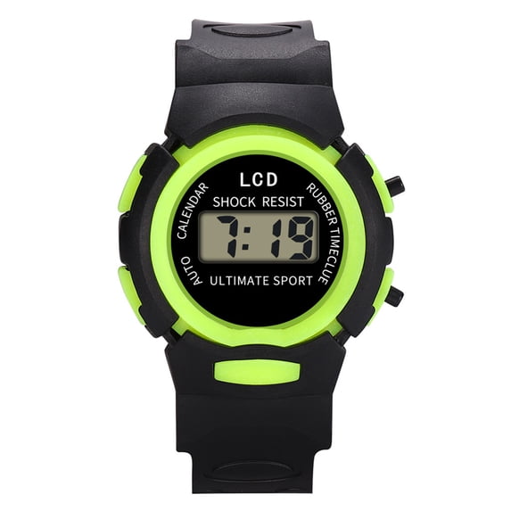 Digital Sports Watch Shock Resistant, Electronic Wristwatch with Calendar Stopwatch Alarm Backlight for Outdoor Activities