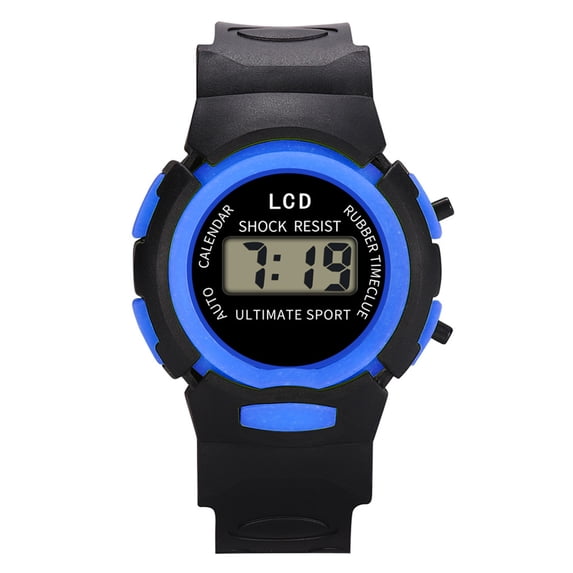 Digital Sports Watch Shock Resistant, Electronic Wristwatch with Calendar Stopwatch Alarm Backlight for Outdoor Activities