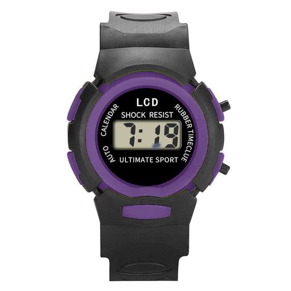 Digital Sports Watch Shock Resistant, Electronic Wristwatch with Calendar Stopwatch Alarm Backlight for Outdoor Activities