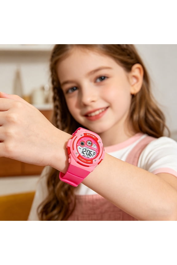 Digital Sports Watch, Waterproof Luminous Wristwatch With Alarm Stopwatch Calendar Shock Resistant Display Multifunction Electronic Watch, Electronic Watch for School Running Outdoor Activities