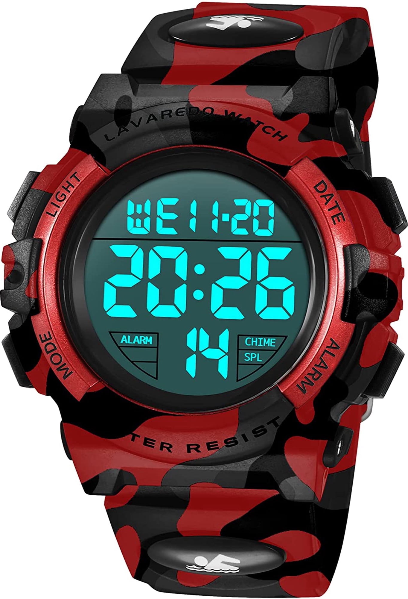 Alps Kids Digital Sports Watch, Waterproof 50M, Silicone Strap, Alarm ...