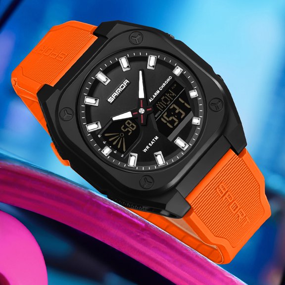 Digital Sports Watch for Men - Multi-Function Outdoor Watch with Multiple Alarms, Backlight, Stopwatch | for Students, Hiking, Camping