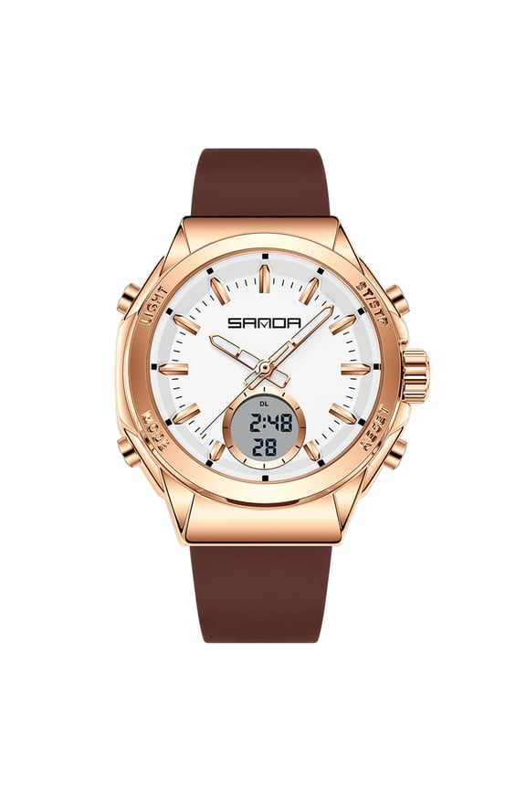 Digital Sports Watch with Chronograph, Water Resistant, Multifunction, Luminous Dual Display - for Outdoor, Hiking, Running, and Student Use