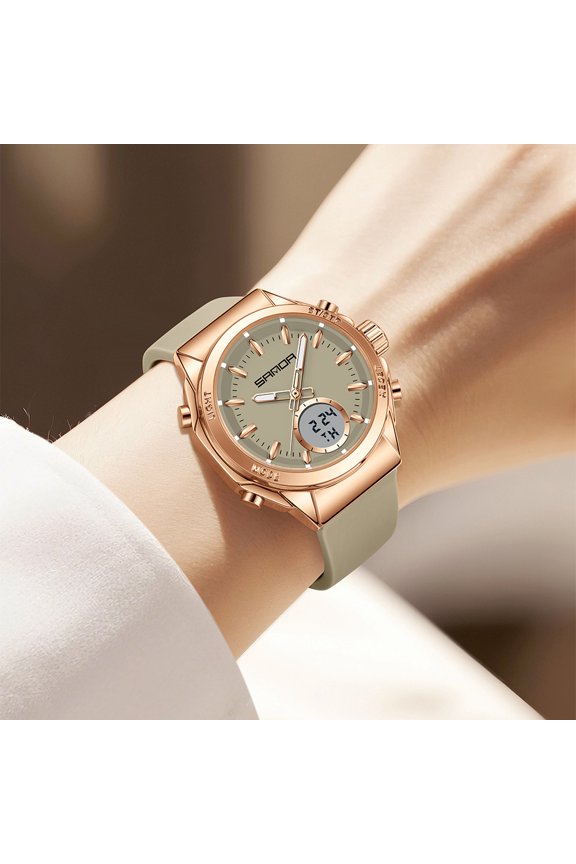 Digital Sports Watch with Chronograph, Water Resistant, Multifunction, Luminous Dual Display - for Outdoor, Hiking, Running, and Student Use