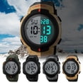 thumbnail image 1 of Digital Sports Watch with Stopwatch Timer, Large Backlight LCD, 50M Waterproof, Black Silicone Strap for Outdoor and Everyday Wear, 1 of 3