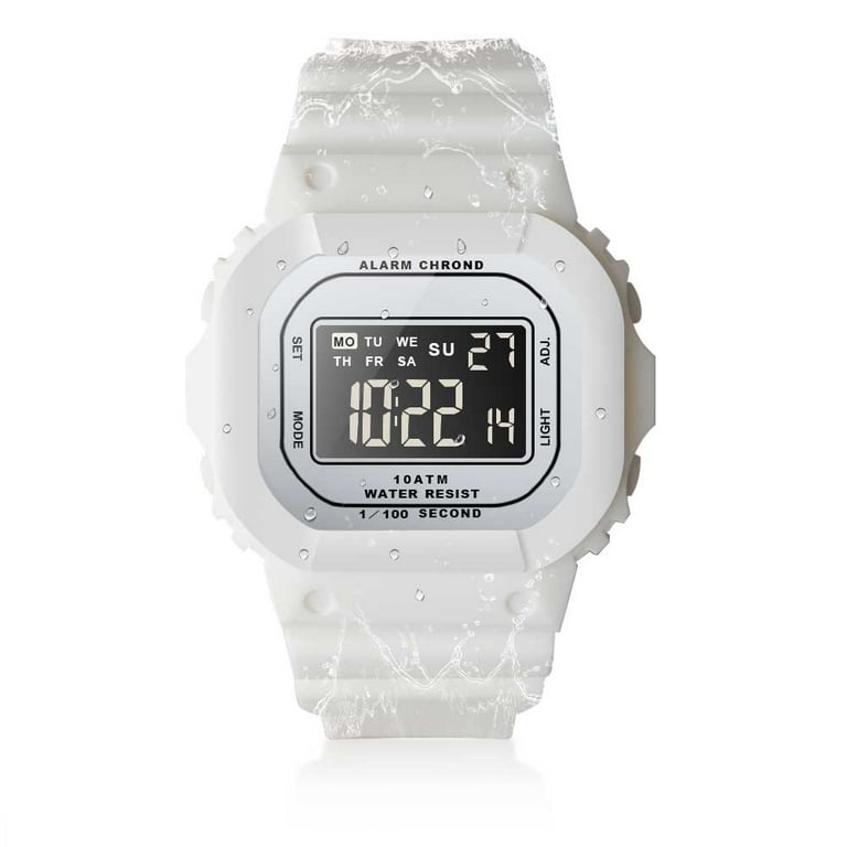 Digital Sports Wrist Watch Suitable for Swimming and Diving 10 ATM