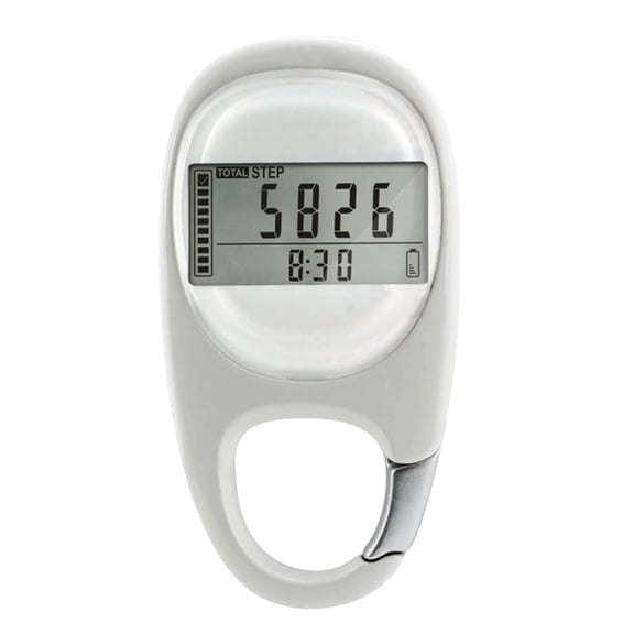 Digital Step Counter with Calorie Tracking, 7-Day Memory, Easy Clip-On Pedometer for Walking and Fitness Activity Monitor