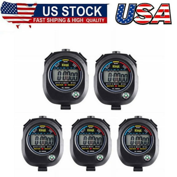 Digital Stopwatch Timer - Interval Timer with Large Display