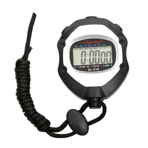 Digital Stopwatch Timer Sports Lap Split Memory Second Timing Large Backlight LCD Chronograph