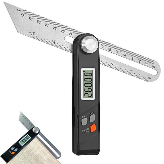 Digital T-Bevel Gauge with LCD Display,Stainless Steel Adjustable Angle Finder Tool for Woodworking Framing Layout