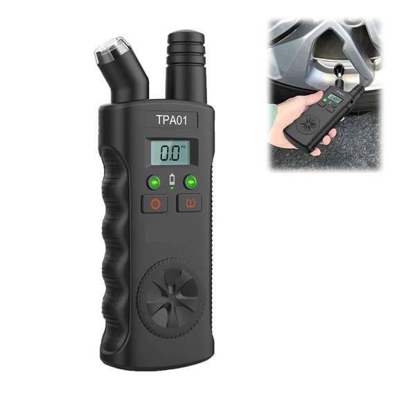Digital TPMS Reset Gauge Tool & Digital Tire Pressure Gauge, Tire Pressure Monitoring , Auto Valve Activation for Compatible Vehicles Quick & Easy Reset in Minutes