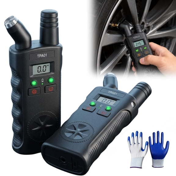Digital TPMS Reset Gauge Tool, TPA01 2-in-1 TPMS Relearn & 150 PSI Digital Tire Gauge, Quick Sensor Reset for GM Cars