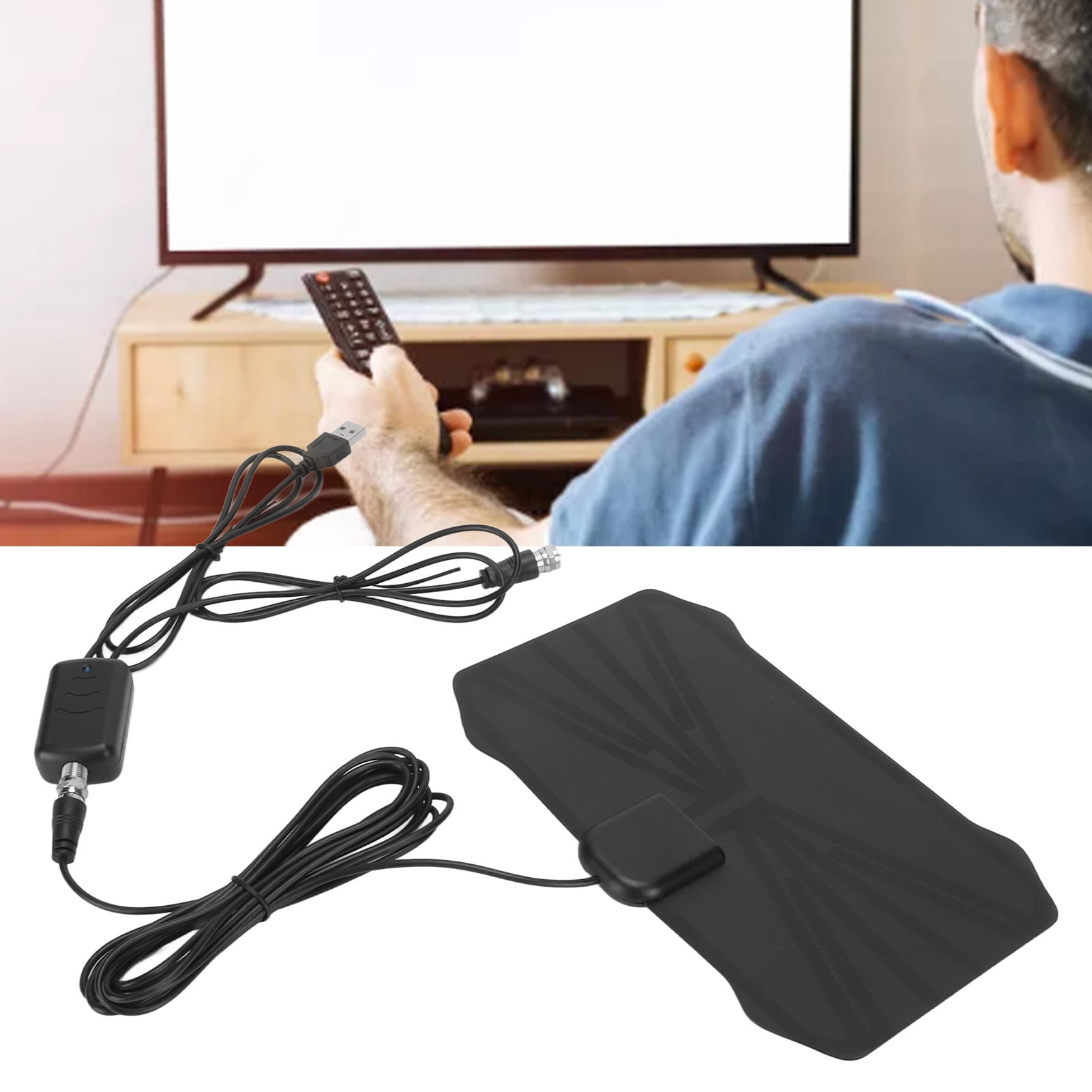 Digital TV Antenna, USB Powered Amplified HDTV Digital Antenna 300