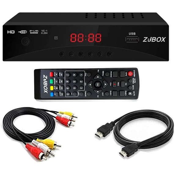 Digital TV Converter Box, ATSC Tv Tuner - for Analog HDTV Live 1080P with Recording&Playback,HDMI Output, Timer Setting Tuner Function Digital Channel Free