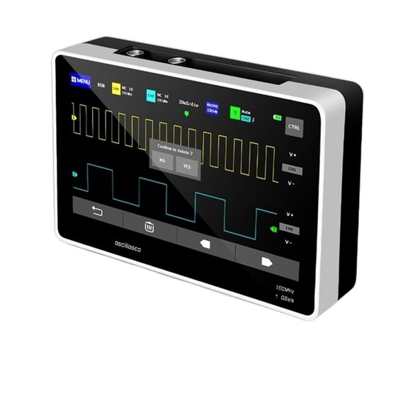 Digital Tablet Oscilloscope Dual Channel 100MHz Analog Bandwidth 1GSa Sampling Rate Auti-burn Waveform Multimeter ,Professional Designed