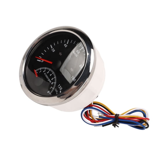 Digital Tacho Gauge Short Start Time 0125 KM/H High Accuracy Waterproof GPS Speedometer Odometer 8000 RPM With Indiction