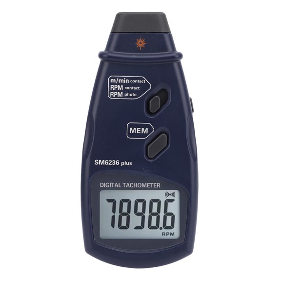 Digital Tachometer Accuracy Large LCD Screen 2 in 1 Design Handheld Tach Rotation Meter for Motor Fan