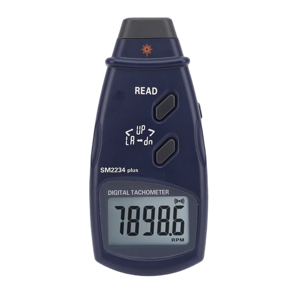 Digital Tachometer Photoelectric RPM Meter Handheld RPM Gauge 2.5-99999 RPM LCD Display Speed Counter 7.87 in / 20 cm