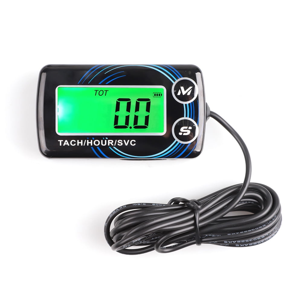 Digital Tachometer for Small Engines, 25000rpm Hour Meter Rpm Gauge