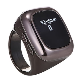 Digital Tasbih Tally Counter Wearable Ring Digital Tasbeeh Counter 5-digit Prayer Time Reminder with Data Great Gift