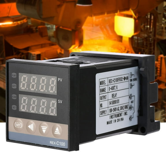 Digital Temperature Controller, PID Controller High Performance Self Identification 0-400 for Vegetable Greenhouse Water Tanks Aquarium