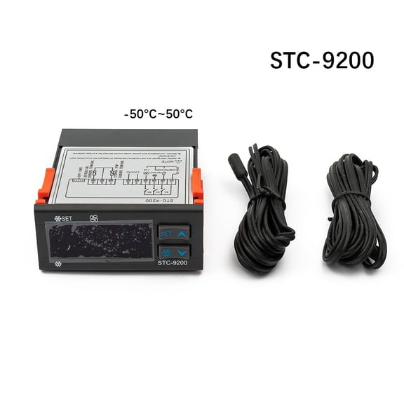 Digital Temperature Controller STC-9200 AC 220V Refrigeration Defrost Fan Control System With Two Temperature Sensors For Industrial Commercial Applications Indoor Electronic Thermostat