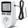 thumbnail image 1 of Digital Temperature Controller, Thermostat Socket Heating And Cooling Temperature Controller Lcd, 230V, Used For Greenhouse Temperature Controller/Ceramic Thermostat (Fr Socket), 1 of 5