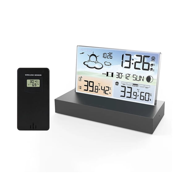 Digital Weather Station Temperature and Humidity Meter Alarm Clock Forecast Hygrothermograph ,Fast Response