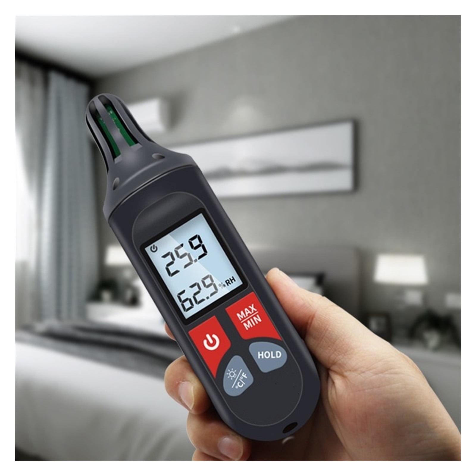 Digital Temperature Humidity Meter Thermometer Measurement Hygrothermograph Handle Type Hygrometer ,Fast Response