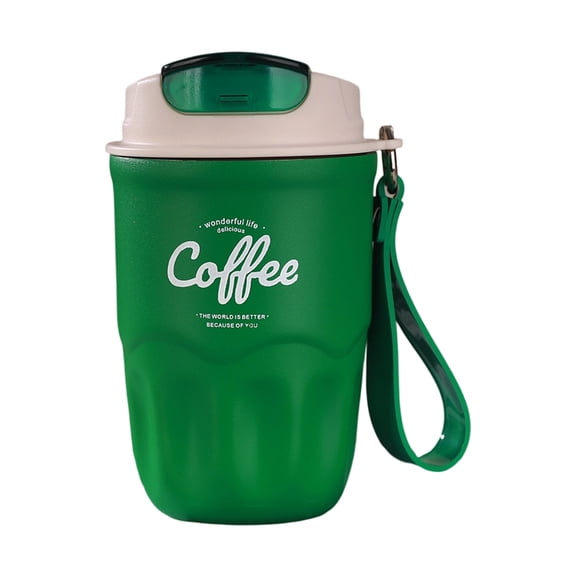 Digital Temperature Readout Coffee Tumbler, Reusable Heat Insulation Travel Coffee Cup, Portable Handheld Water Mug for Daily Commute Gym