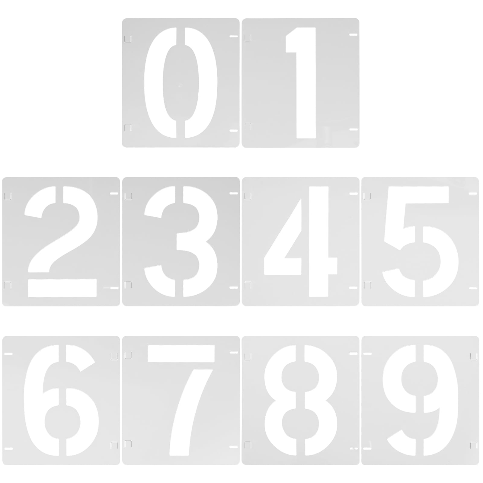 18 Inch Large Number Stencils Set 0-9 Address Number Stencil Reusable