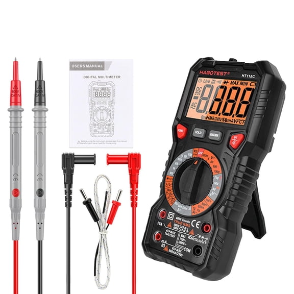 Digital Tester Automatic Measurement Meter Handheld Digital Meter for Household HT118C