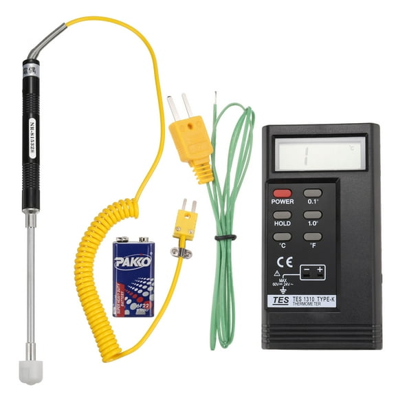 Digital Thermocouple Thermometer K Type Temperature Meter High Accuracy, with Surface Thermocouple Probe 81532B