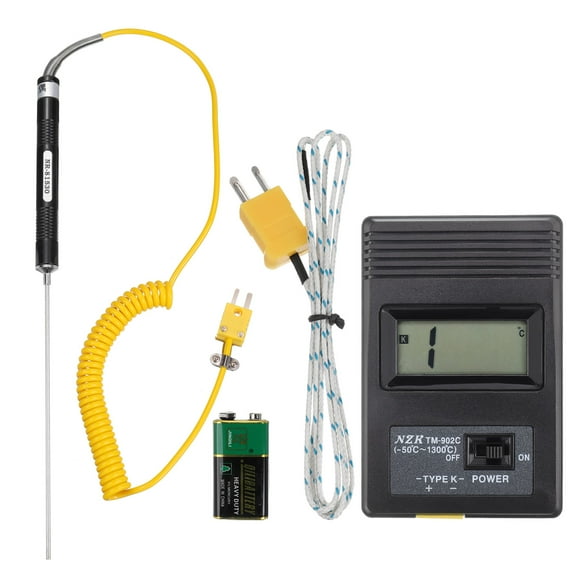 Digital Thermocouple Thermometer K Type Temperature Meter, with Surface Thermocouple Probe 81530B