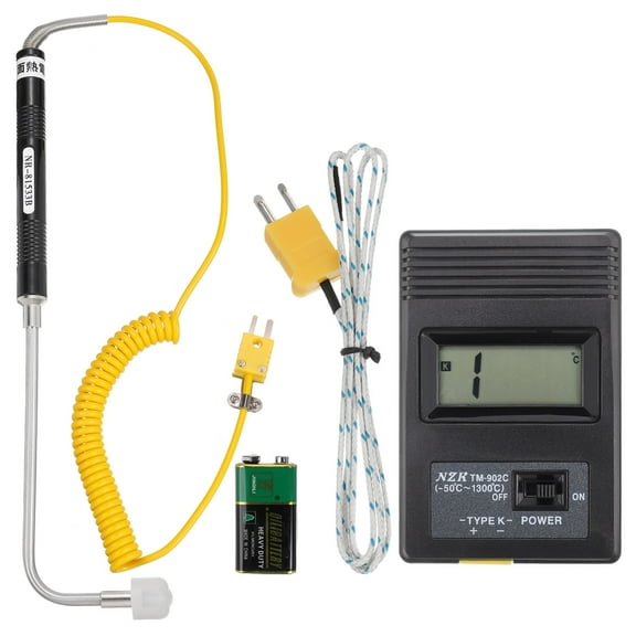 Digital Thermocouple Thermometer K Type Temperature Meter, with Surface Thermocouple Probe 81533B