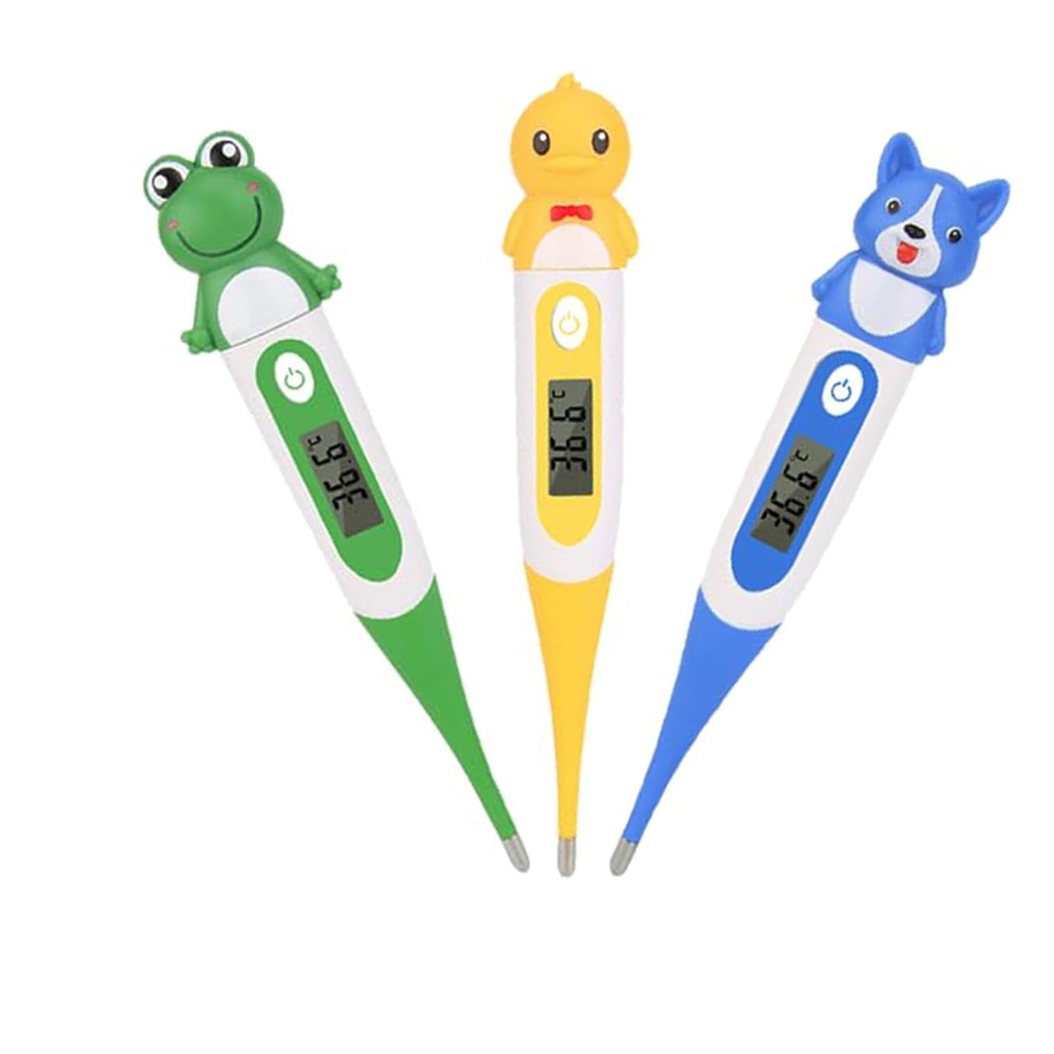 Digital Thermometer for Adults and Kids, Oral Thermometer for Fever Rectal Underarm Thermometer for Babies with Fever Alarm Medical Thermometer with C/F Switchable(Random Color)