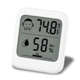 thumbnail image 1 of Digital Thermometer and Hygrometer with Comfort Face Display, Hygrometer, Stand, Magnet, Hanging, Simple, Infectious Disease Prevention, Heat Stroke Prevention (Simple, No Clock), 1 of 1