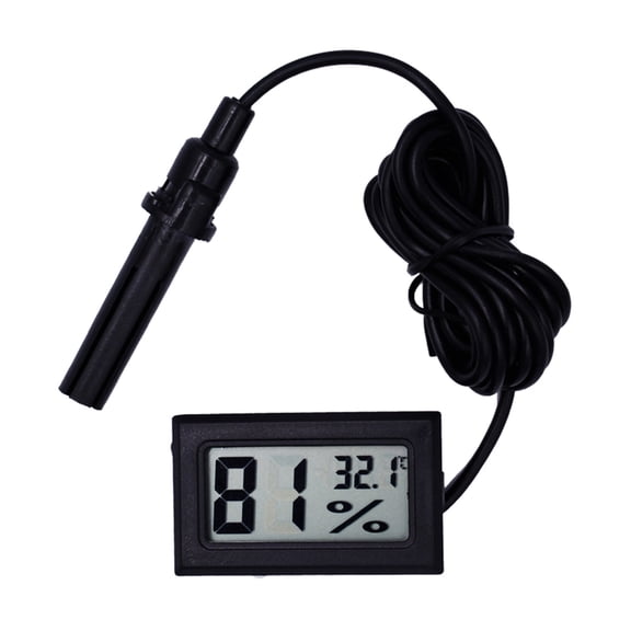 Digital Thermometer Hygrometer Electronic Temperature Humidity Thermo-Hygrometer for Reptile Box ,Simple Operation