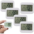 thumbnail image 1 of Digital Thermometer Hygrometer Indoor, Mini LCD Digital Thermometer Hygrometer, Accurate Room Thermomet-er and Humidity Gauge with Temperature Humidity Monitor for Greenhouse, Garden, Cellar (5Pcs), 1 of 10