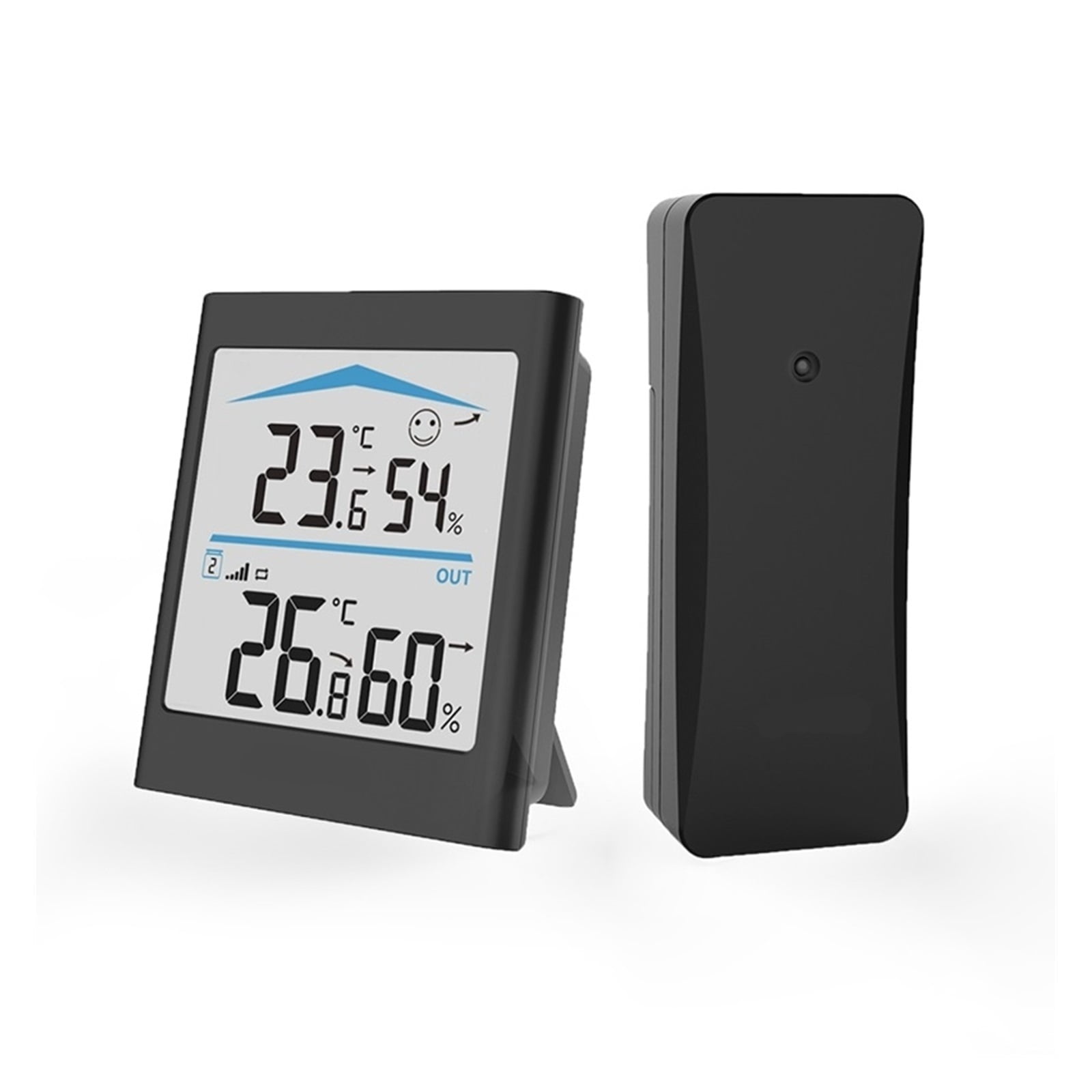 Digital Thermometer Hygrometer LCD Display Weather Wireless Station Comfort Level Remote Sensor ,Weather Forecast