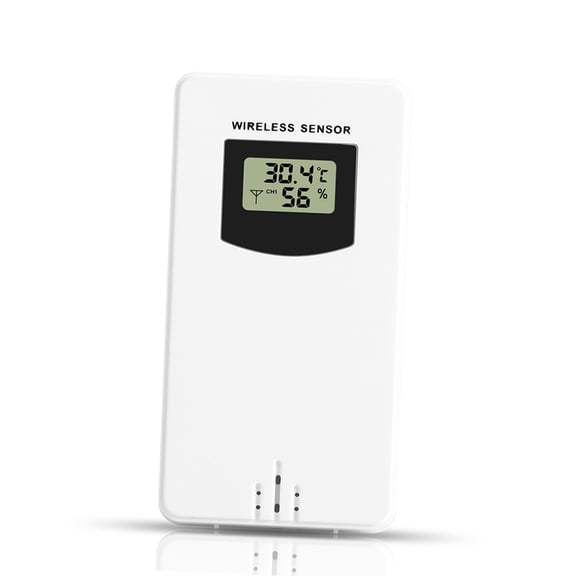 Digital Thermometer Hygrometer Sensor Meter, Indoor Outdoor Hanging Wall Desktop Sensor With 60m Transmission Range, For Fanju Weather Station