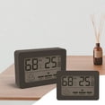 thumbnail image 1 of Digital Thermometer Hygrometer with Smile Indicator, Room Temperature and Humidity Monitor, LCD Display, -20°C to 60°C Range, Table Stand or Wall Mount, Powered by CR2032 Battery, 1 of 6