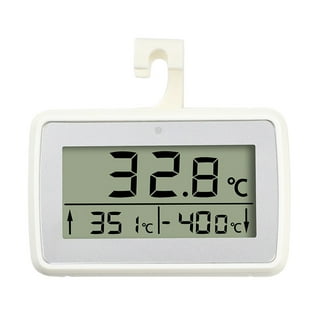 Digital Freezer Thermometer, Hook Magnetic Sticker Thermometer